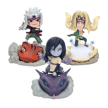 10CM Anime Naruto Jiraiya Orochimaru Tsunade Figura PVC Acțiune Papusa Brinquedos Figurals Colecție Cadou Naruto Shippuden Figura