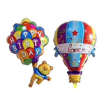 50pcs 88X60cm Balon cu Aer Cald Aluminiu Baloane pentru Copii petrecere de aniversare de nunta Ziua Îndrăgostiților decor Globos balon cu Heliu