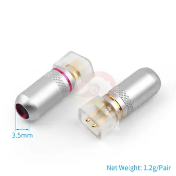 0.78 mm 2 Pin Cască Pini Adaptor Audio Pentru UE18PRO UE11PRO 7PRO Cască Conector de Sârmă de Cupru Placat cu Aur Jack pentru Căști HiFi