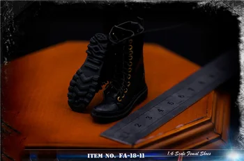 1/6 FA-18-11 Negru/Maro Pantofi de sex Feminin Accesoriu Agent echipa Trendy Cizme din Piele Pantofi din Piele Solidă în Interiorul Modelul de 12