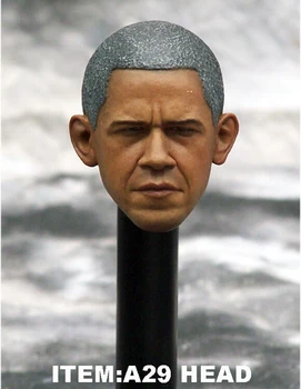 1/6 Scară A29 Cap Sculpta Președintele american Obama de sex Masculin Cap Sculptat Modelul de 12