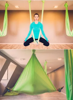 1 metri Adaptate lungime Yoga hamac leagan tesatura Aeriene Tracțiune Zbor Anti-gravitație personalizare Lungime curea de yoga yoga sala