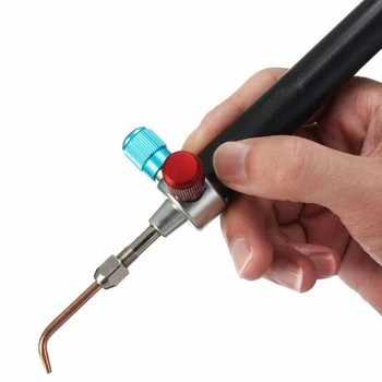 1 Set Mini-Oxigen Acetilenă de Sudură Soldering Metal Flacără Arma Cu 5 Sfaturi Folosit în Bijuterii și Instrumente Dentare