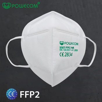 10/20/50PCS Powecom Masca FFP2 Masti de Fata Clema Stil de Protectie Masca de Filtrare Praf Gura Capace de Respirat Mascarilla