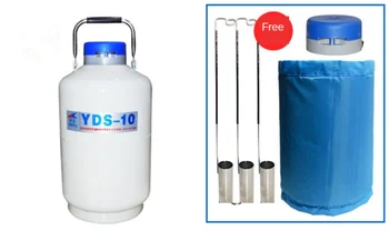 10/20L azot Lichid recipient Criogenic Rezervor Dewar Azot Lichid Recipient Cu Azot Lichid Rezervor YDS-10/20 gratuit shippin