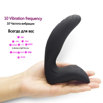 10 frecvența de Vibrație Vibrator de Prostata pentru Masaj în condiții de Siguranță Medicale Silicon rezistent la apa O-al Vibrator pentru masaj de cuplu