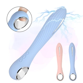 10 viteze AV Bagheta Dildo Vibrator Șoc Electric aparatul de Masaj Erotic Clitoris Stimulator Anal Vibrații Adult Jucarii Sexuale pentru Femei