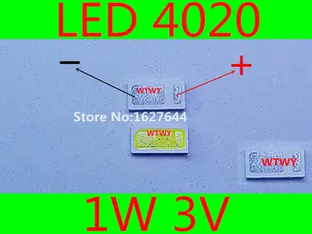 1000pcs Pentru EVERLIGHT LED-uri TV LCD lumina de Fundal Aplicație CONDUS 4020 de Fundal cu LED alb Rece de Mare Putere 1W 3V 97LM LED Backlight TV