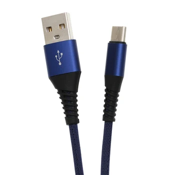 100buc 5V 2A USB de Mare Viteză prin Cablu Material împletit Rapid de Date Incarcator Cablu Micro USB de 8 pini de Tip C Cablul de Încărcare Pentru Telefoane Mobile