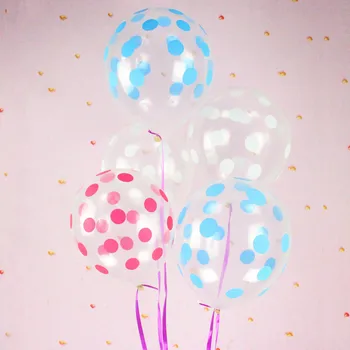 100buc/multe baloane Latex de 12 inch tipărite dot clar baloane nunta petrecere de ziua decor transparent rotund puncte baloane