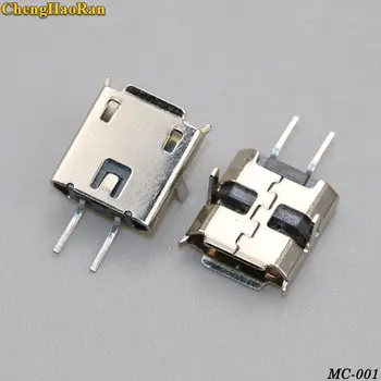 100buc plăci Sudate micro 2p feminin priza 2P conector micro usb 2-pin mini micro usb Jack Interfață Conector soclu