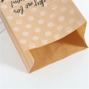 100buc Pungă de Hârtie Kraft Cadou Pisica Bomboane, Cookie-uri de Nunta de Ambalare Sac de Ziua Favoruri de Partid Mic Cadou de Hârtie de Ambalaj Saci Goodie
