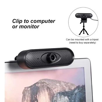 1080P Webcam Mini PC WebCamera USB Driver-Gratuit Built-In Microfoane Duale pentru transmisiunea Live Video de Asteptare Conferință de Munca