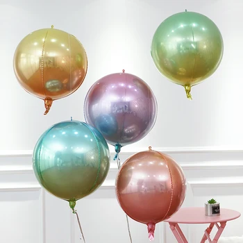 10buc 22inch Gradient de Culoare 4D Balon cu Heliu Ziua de naștere Petrecere de Nunta Decor Baloane Foto elemente de Recuzită pentru Copii Jucarii Copilul Duș Consumabile