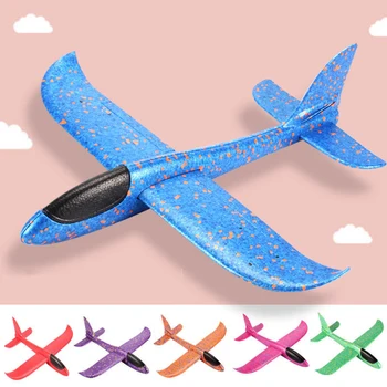 10buc/lot 48 CM Mână Arunca Avion Spuma EPP Lansa Zbor Planor Avioane Aeronave Model de Distracție în aer liber Jucarii pentru Copii Joc de Petrecere
