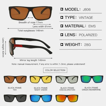 10buc/lot Clasic TR90 Polarizat ochelari de Soare Barbati Femei Pătrat de Conducere Ochelari de Soare Flexibil Oglindă Ochelari de Gafas UV400