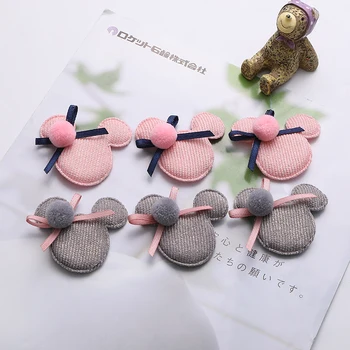 10buc/lot Mouse cap Căptușit Aplici Pentru Fete accesorii de par,DIY Copil patch-uri pentru Ambarcațiuni de Îmbrăcăminte Autocolant DIY Ornament de Par