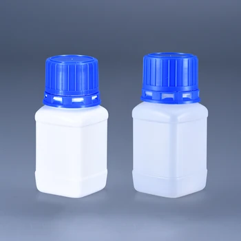 10PCS de 60ml Gura Mica de Plastic Patrat Sticla Cu Interior Capac Bună Etanșare Eșantion Container de unică folosință