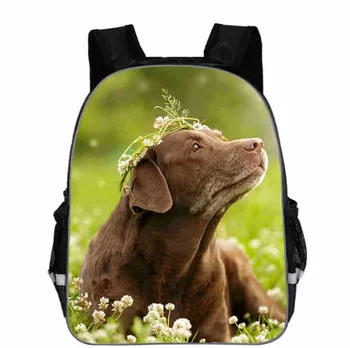 11 la 18 inch drăguț câine labrador ghiozdan geanta de umar usoara pentru băieți și fete ghiozdan gradinita