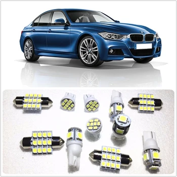 11 set LED-uri Albe Lumini Interior Pachet T10&36mm Pentru BMW 135i 135is 118i 120i 125i 128i 323i i3 si i8 M3 M4 M5 M6 X1 X2 X3 X4 X5