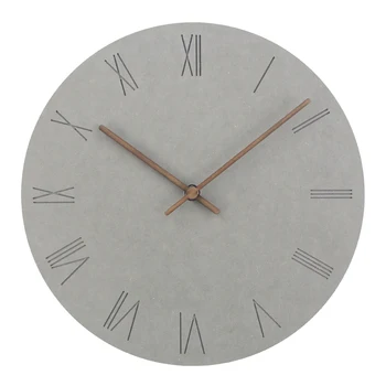12 inch Lemn Ceas de Perete Simplu și Modern Nordic Minimalist Ceasuri Artistice Europene Scurtă de Lemn, ceasuri de Perete Decor Acasă Tăcut
