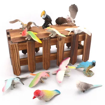 12buc/set Diferite Păsări Set de Jucării din Plastic Păsări Jucării Păsări Model Figurine de Acțiune cel Mai bun Cadou Pentru Copii de Dezvoltare Jucărie
