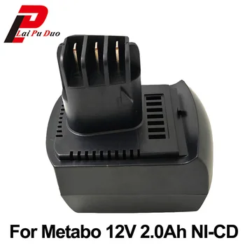 12V 2000mAh Ni-CD de Înlocuire Instrument de Putere a Bateriei Pentru METABO: 6.02151.50,BZ12SP,BSZ 12, SSP 12,BZ 12 SP, ULA9.6-18