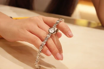 14MM Super-Mini-Femei Ceasuri Brățară Cuarț Moda Cristale Rochie Ceas Vogue Fete Ceasuri Brățară de Oțel Brățară Montre