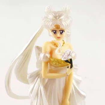 15cm Sailor Moon Dress Regina Tsukino Usagi figurina PVC Rochie de Mireasa Colectia Model de Jucărie brinquedos pentru Cadou