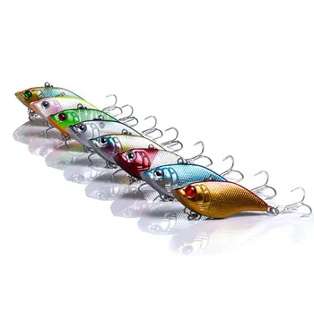 15g 5cm de Pescuit Nada se Scufunda Vibrații de plastic cu minge de metal Mini Turnare Greu Vib Momeală de Pescuit Scufundări, Pescuit Momeală Crankbait
