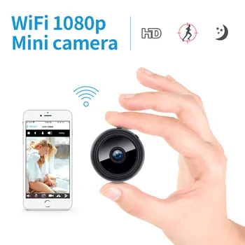 2.0 MP Profitabilă Mini Camera IP WiFi HD 1080P Mici Camera de Securitate Wireless Baterie aparat de Fotografiat Viziune de Noapte Camera de Supraveghere Auto