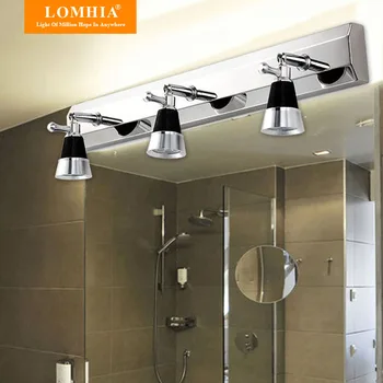2/3 prize moderne din oțel inoxidabil lumini oglindă baie/ wc lămpi Cabinet de perete lampă cu led-uri de lumină oglindă noapte vanitatea de iluminat