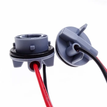 2 Buc 1156 Bec Soclu Adaptor Conector Auto Bec Bază de LED-uri Rândul său, fasciculul de Cabluri al Lămpii ABS Negru Accesorii Auto