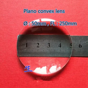 2 buc plano sticlă convexă obiectiv 50mm diametru 250mm lungime focală de fizică optică Experiment