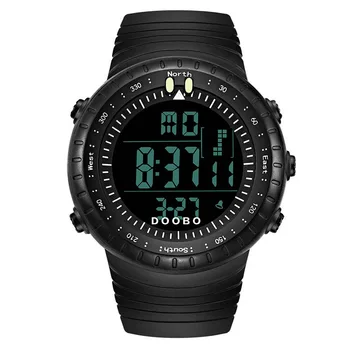 2016 Nou LED Digital Mens Ceas Militar Barbati Ceasuri Sport 5ATM Înot Alpinism Moda Casual în aer liber Bărbați Ceasuri de mana