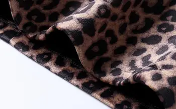 2019 Iarna Toamna Noua Femeie de Moda Doamnelor Leopard Velur Min Fusta , Cadă Slim 3xl Înaltă Waisted Neregulate Fuste pentru Femei