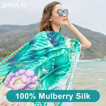 2019 Mătase Eșarfă Lungă de Lux pentru Femei Brand Nou Design Beach Blanket Sal Poarte Costume de baie Bandană Hijab Fata Scut Foulard 245*110cm