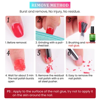 2019 Nou Rapid Elimina Verde De Sănătate Manichiura Unghii Accesorii Nails Art Transparent Degresant Lichid Lipicios De Gel Remover Lichid