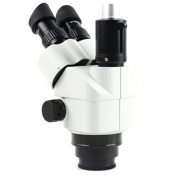 2020 7X-45X Simul-Focal Microscop Trinocular cu Zoom Stereo Microscop Cap + 0,5 x 2.0 x Auxiliar Obiectiv