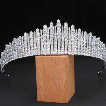 2020 Design Cubic Zirconia Printesa Tiara Diadema pentru Mireasa Nunta Bijuterii de Păr Accesorii Meșe CH10345