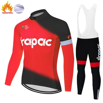 2020 drapac ciclism jersey set bărbați echipa de biciclete îmbrăcăminte de Iarnă Lână Termica roupa ciclismo 20D gel pad Bărbați ropa de invierno