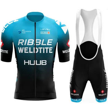 2020 HUUB ciclism jersey set bărbați Ribble Weldtite ciclism îmbrăcăminte de Biciclete salopete pantaloni scurți Haine Biciclete Mtb Maillot Ropa Ciclismo
