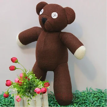 2020 livrare Gratuita Vânzare Fierbinte 23cm Înălțime Mr Bean Ursuleț de pluș Animale de Pluș Jucărie de Pluș Pentru Copii Cadou de Culoare Maro Cadou de Crăciun