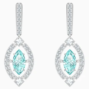 2020 moda bijuterii SWA nou străpuns cercei forma ton proaspăt ice blue platinum lanț de aur de sex feminin de lux d