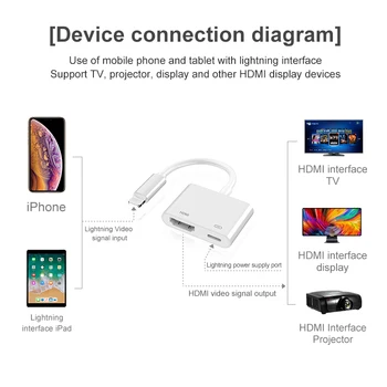 2020 New Sosire de Înaltă Calitate Pentru Fulger la AV HDMI/HDTV TV Digital Cablu Adaptor Pentru iPad, Pentru iPhone X 8 7 Pentru IOS 11/12 13