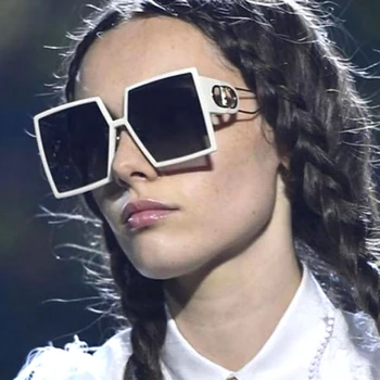 2020 nou Supradimensionate, ochelari de Soare moda Femei de Epocă Pătrat ochelari de Soare Brand de Lux Ochelari de feminino Lunette de soleil femme