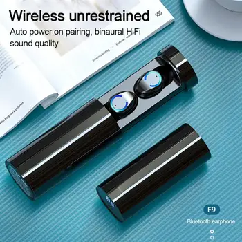 2020 Nou TWS Bluetooth 5.0 Căști Cu Încărcare Cutie Wireless Căști Hifi Stereo Sport rezistent la apa Pavilioane cu Cască Cu Microfon