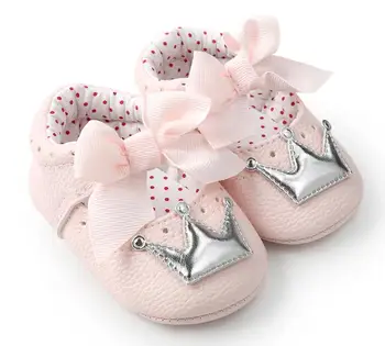 2020 Toamna anului nou stil prințesă pantofi pentru copilul copil fete mari albe arc unic greu nou-născut firstwalkers mocasini pantofi