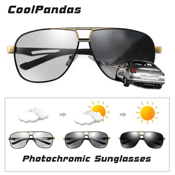 2021 Design de Brand Pătrat de Aluminiu Fotocromatică Bărbați ochelari de Soare Polarizat UV400 Masculin Cameleon Ochelari Femei Pentru Barbati Oculos de sol