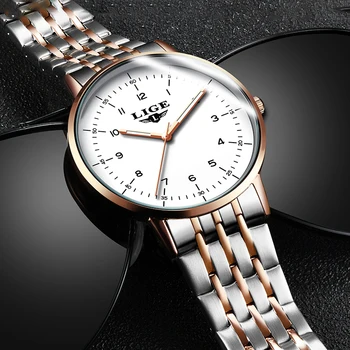 2021 LIGE femei Ceasuri de Lux de Top de Brand Sport Cuarț Ceas Pentru Femei de Afaceri Încheietura Impermeabil Doamnelor ceas din Oțel Inoxidabil
